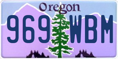 OR license plate 969WBM