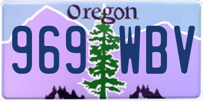 OR license plate 969WBV