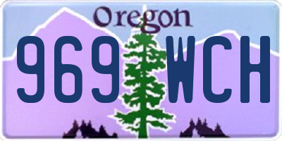 OR license plate 969WCH