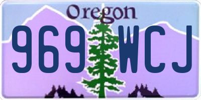 OR license plate 969WCJ