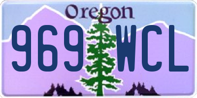 OR license plate 969WCL