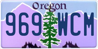 OR license plate 969WCM