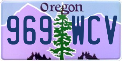 OR license plate 969WCV