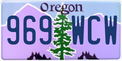 OR license plate 969WCW
