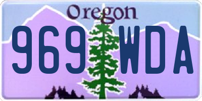 OR license plate 969WDA