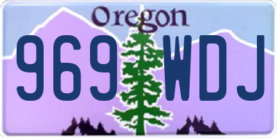 OR license plate 969WDJ
