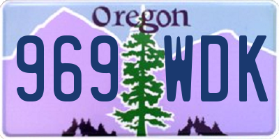 OR license plate 969WDK
