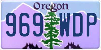 OR license plate 969WDP
