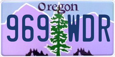 OR license plate 969WDR