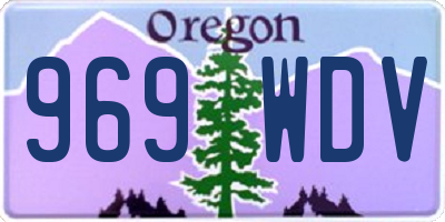 OR license plate 969WDV