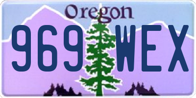 OR license plate 969WEX