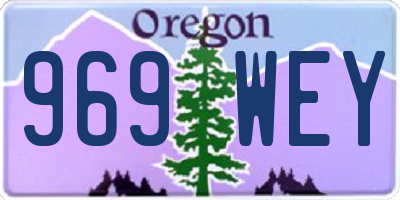 OR license plate 969WEY