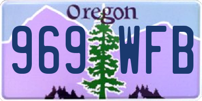 OR license plate 969WFB