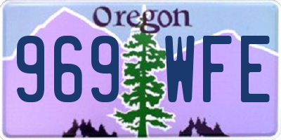 OR license plate 969WFE