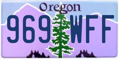 OR license plate 969WFF