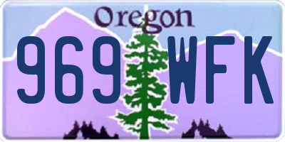 OR license plate 969WFK