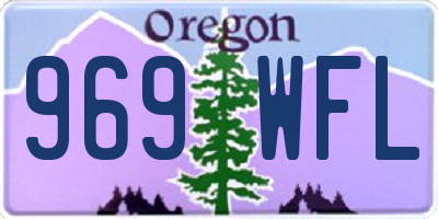 OR license plate 969WFL
