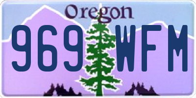 OR license plate 969WFM