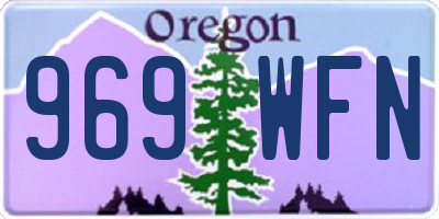 OR license plate 969WFN