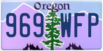 OR license plate 969WFP