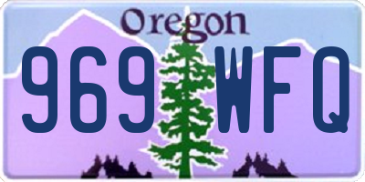 OR license plate 969WFQ