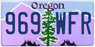 OR license plate 969WFR