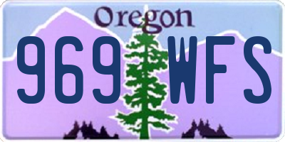 OR license plate 969WFS