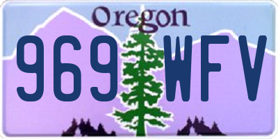 OR license plate 969WFV