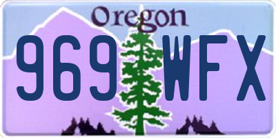 OR license plate 969WFX