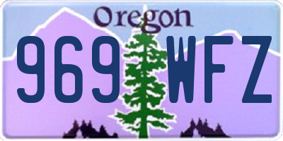 OR license plate 969WFZ