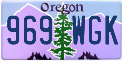 OR license plate 969WGK