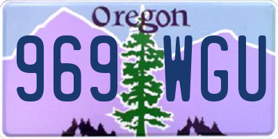 OR license plate 969WGU