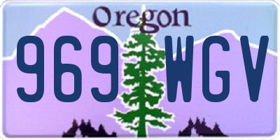 OR license plate 969WGV