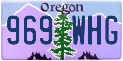 OR license plate 969WHG