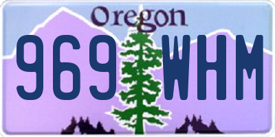 OR license plate 969WHM