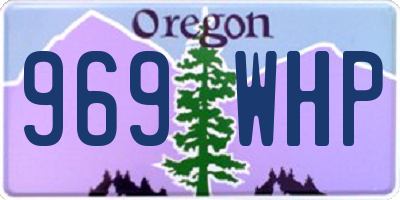 OR license plate 969WHP