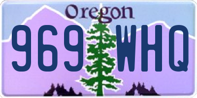 OR license plate 969WHQ