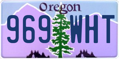 OR license plate 969WHT