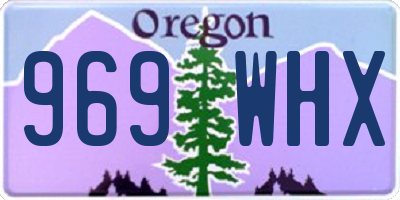 OR license plate 969WHX