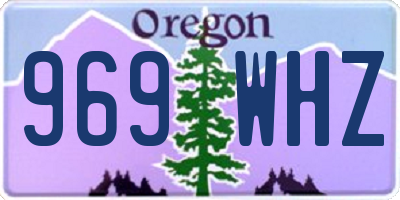 OR license plate 969WHZ