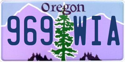 OR license plate 969WIA