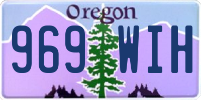 OR license plate 969WIH