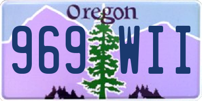 OR license plate 969WII