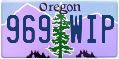 OR license plate 969WIP