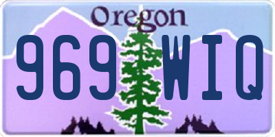 OR license plate 969WIQ