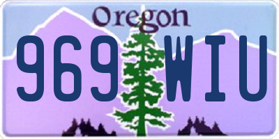 OR license plate 969WIU