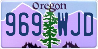 OR license plate 969WJD