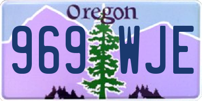 OR license plate 969WJE