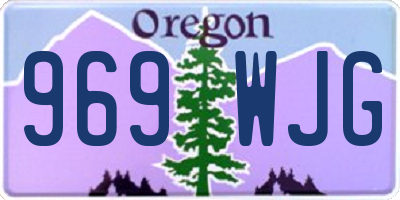 OR license plate 969WJG