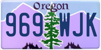 OR license plate 969WJK